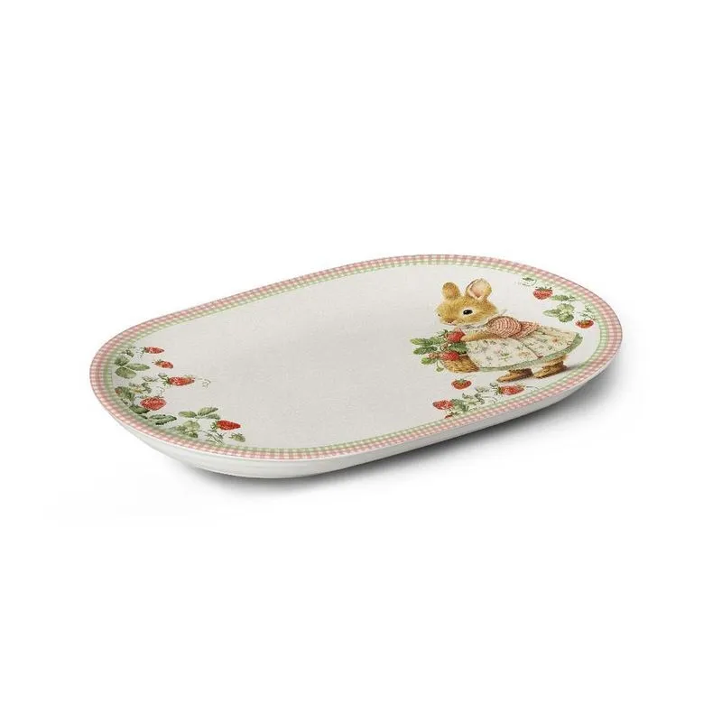 Travessa Média 34 Cm Páscoa Coelha Doce Encanto Alleanza Un