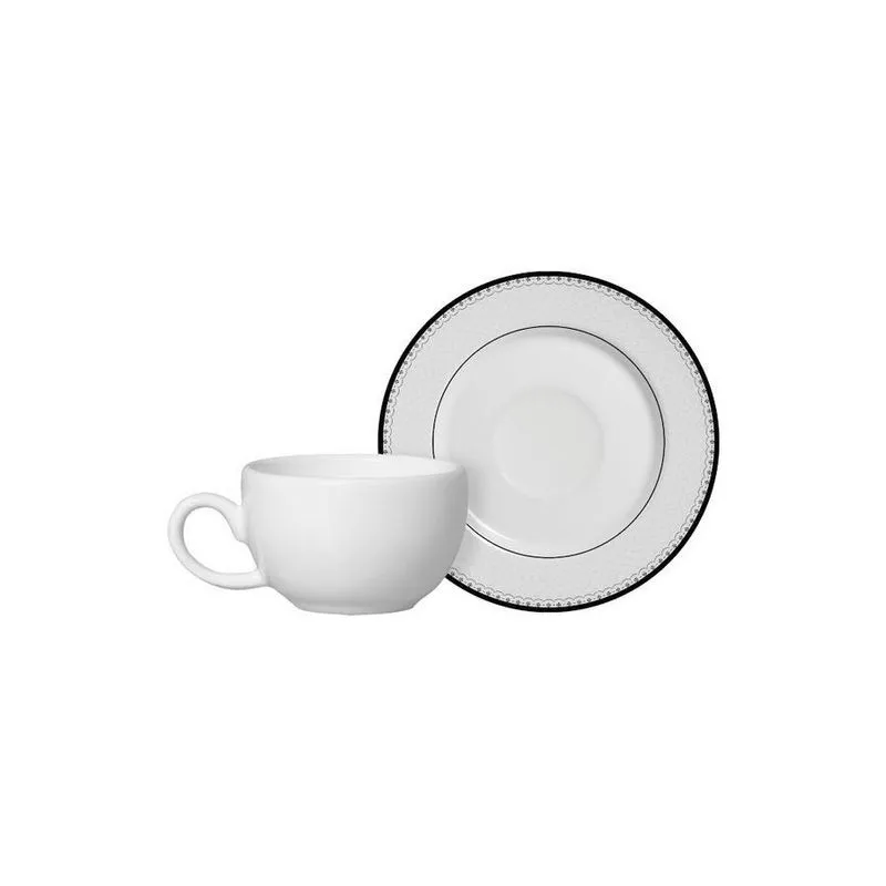 Conjunto Com 6 Xícaras De Café Com Pires Helena 85ml