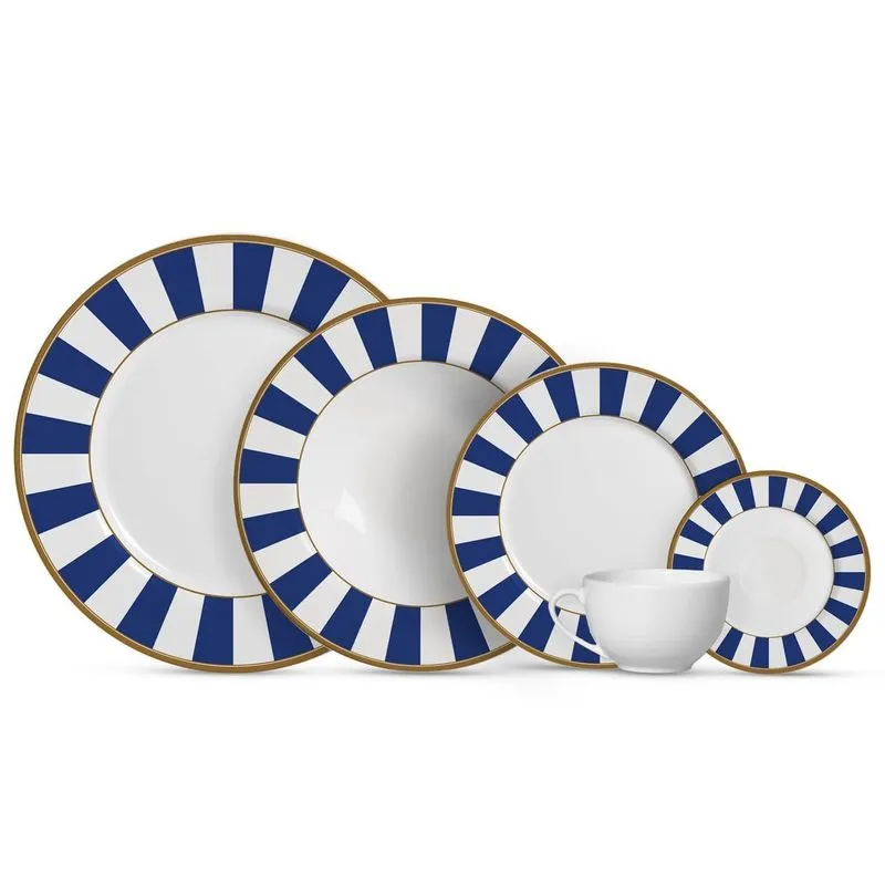 Kit Pratos E Xícaras Alleanza Cerâmica 29/25/21cm - 18 Peças