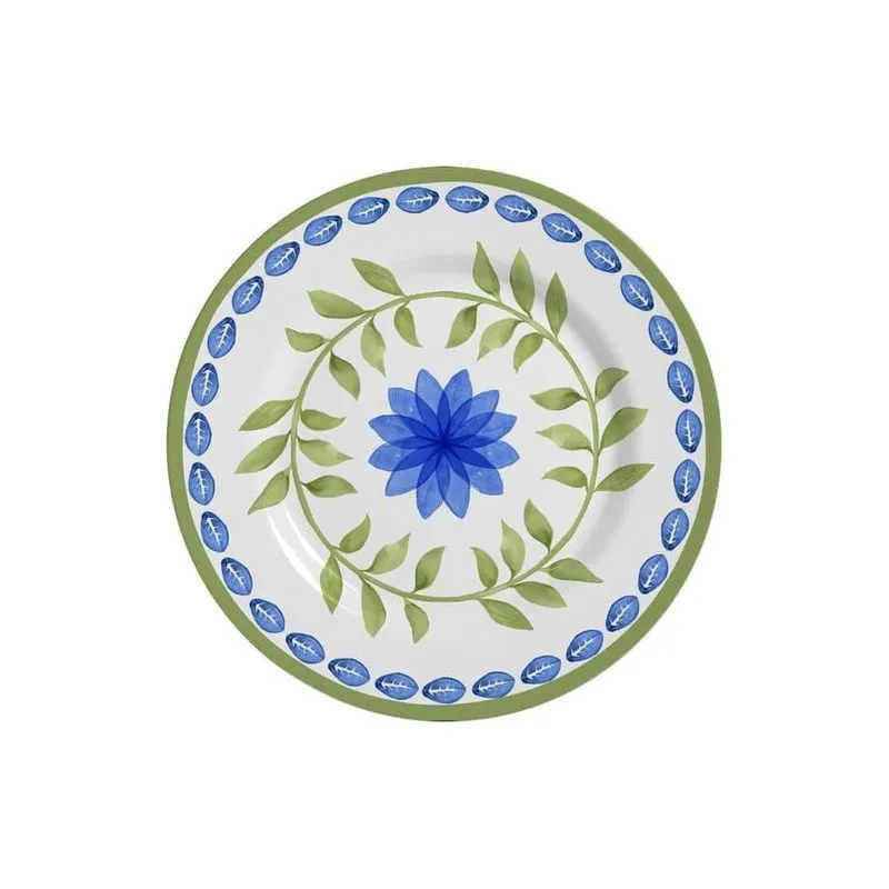 Prato Sobremesa Alleanza Cerâmica Branco 21cm - 6 peças