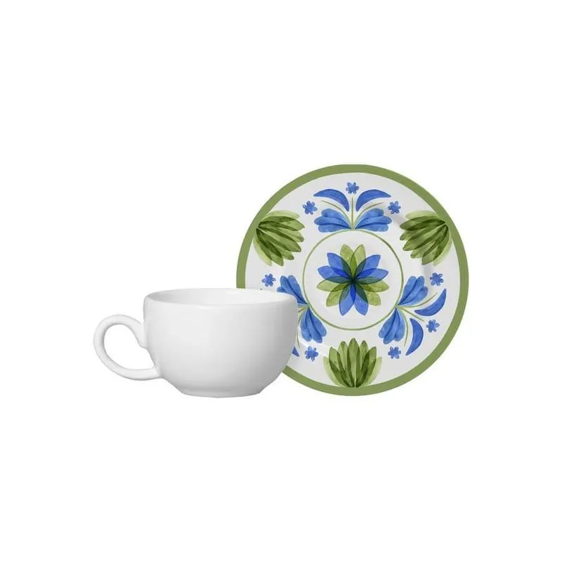 Conjunto Com 6 Xícaras De Café Com Pires Naples 85ml
