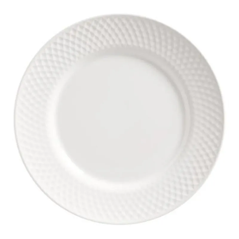 Conjunto Com 6 Pratos Raso Satin White 29Cm