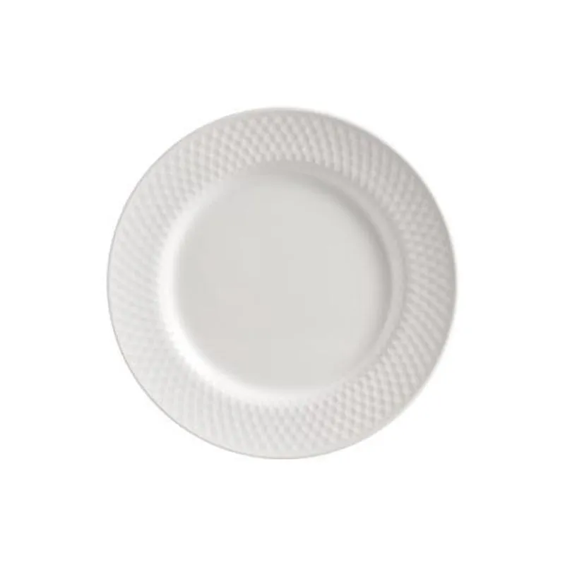 Conjunto Com 6 Pratos De Sobremesa Satin White 21Cm