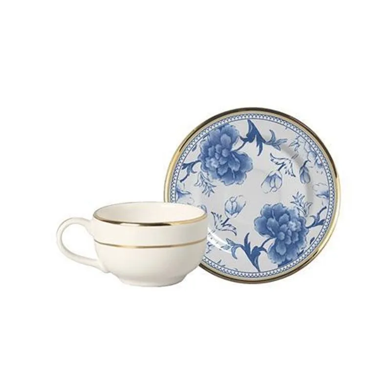 Conjunto Com 6 Xícaras De Café Com Pires Chinese Blue 85ml