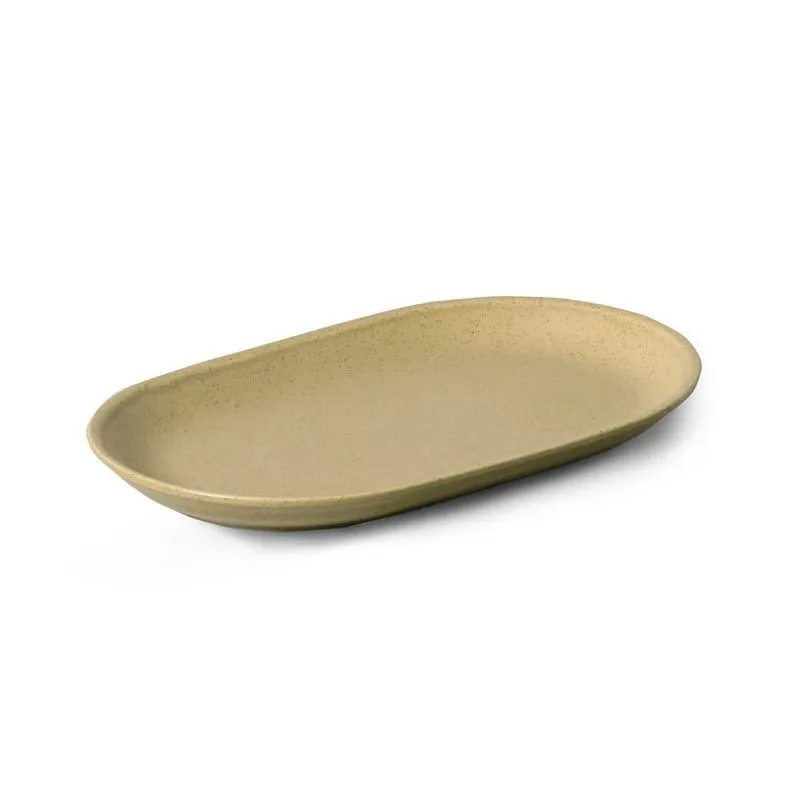 Travessa Organic Sand 34 Cm Em Cerâmica Alleanza