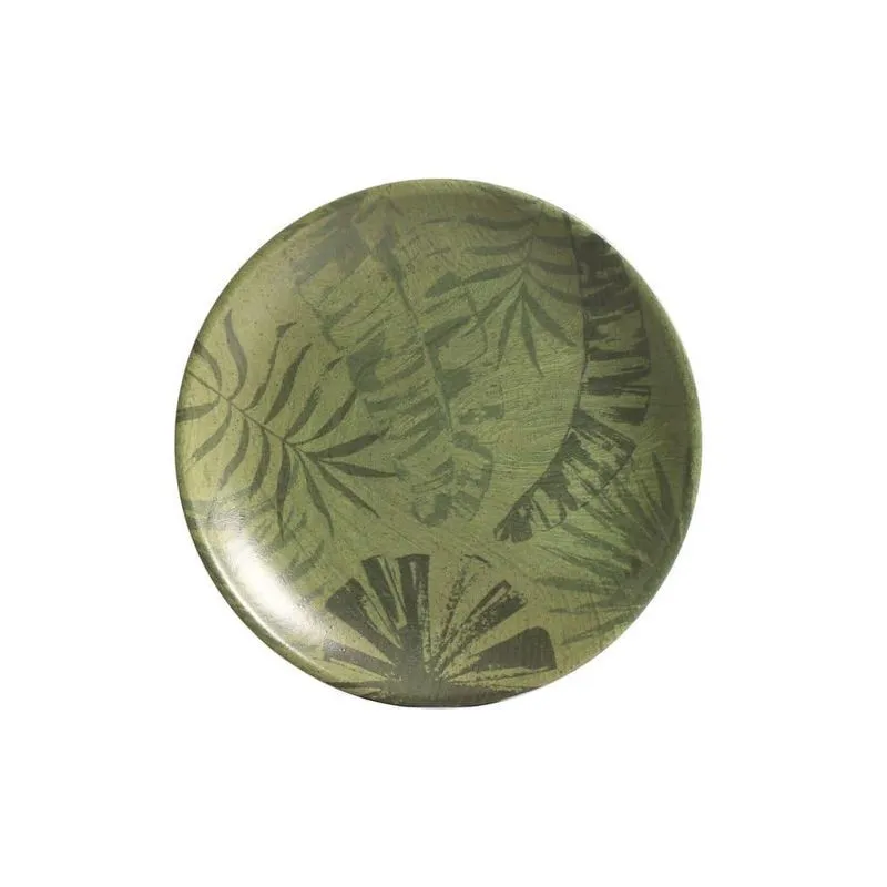 Conjunto Com 6 Pratos De Sobremesa Coup Palm Tree Olive 21Cm