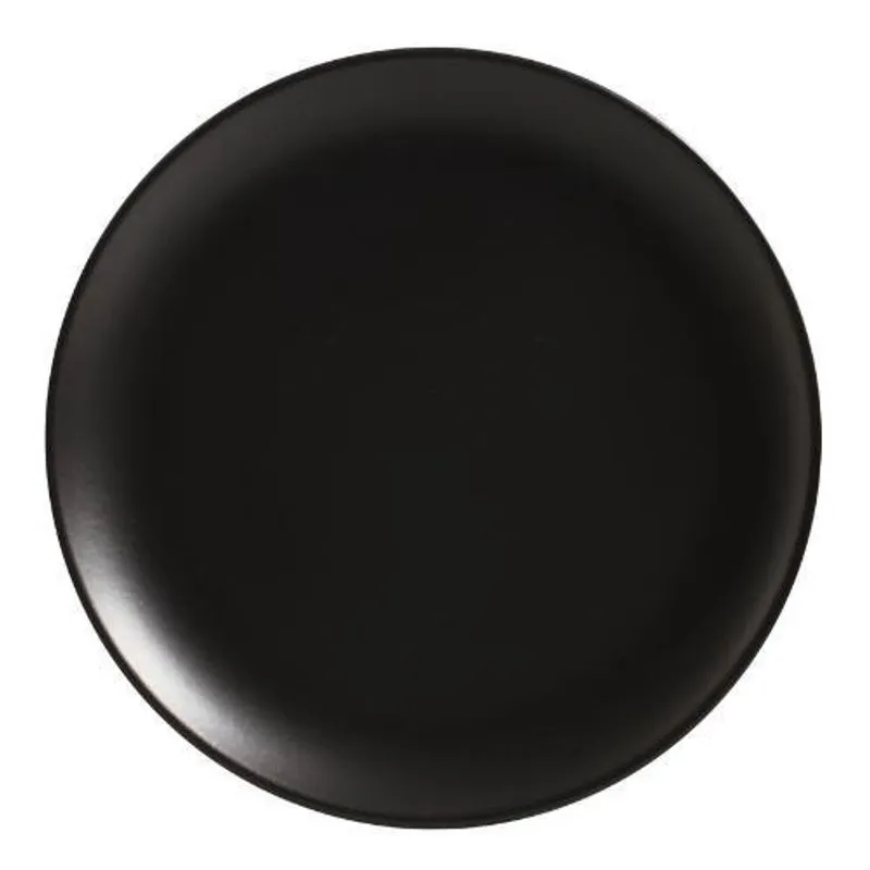 Conjunto Com 6 Pratos Raso Coup Preto Acetinado 29Cm