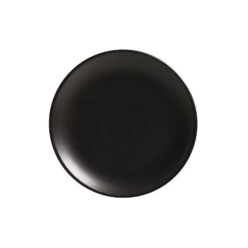 Conjunto Com 6 Pratos De Sobremesa Coup Preto Acetinado 21Cm