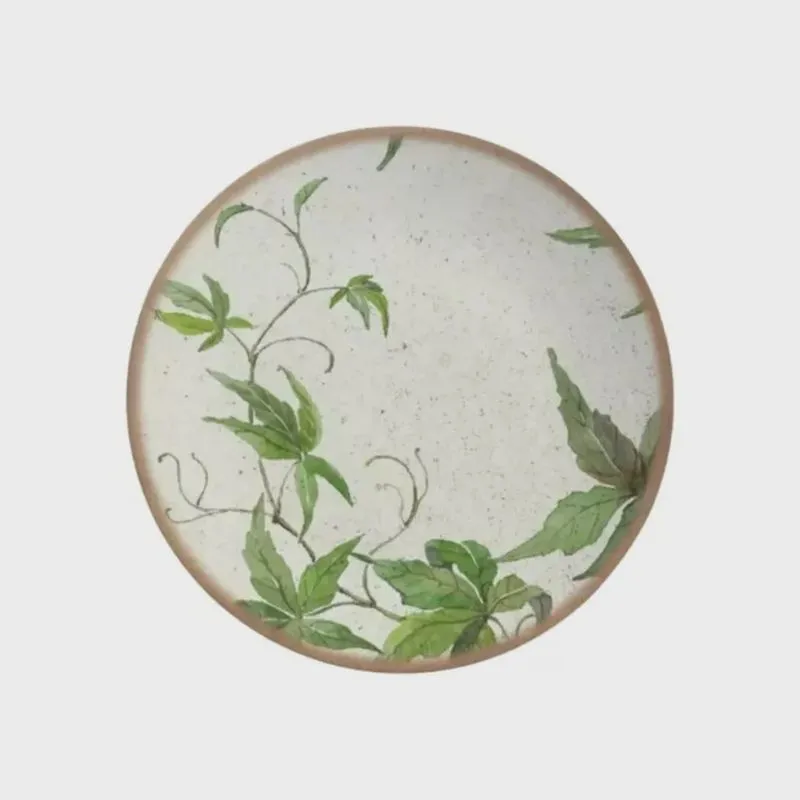 Prato Sobremesa Coup Tropical Leaves Plus 20cm 7584-203 - Alleanza