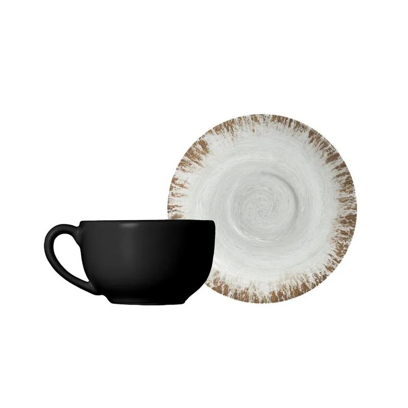 Conjunto Com 6 Xícaras De Chá Com Pires Coup Seycheles 250ml