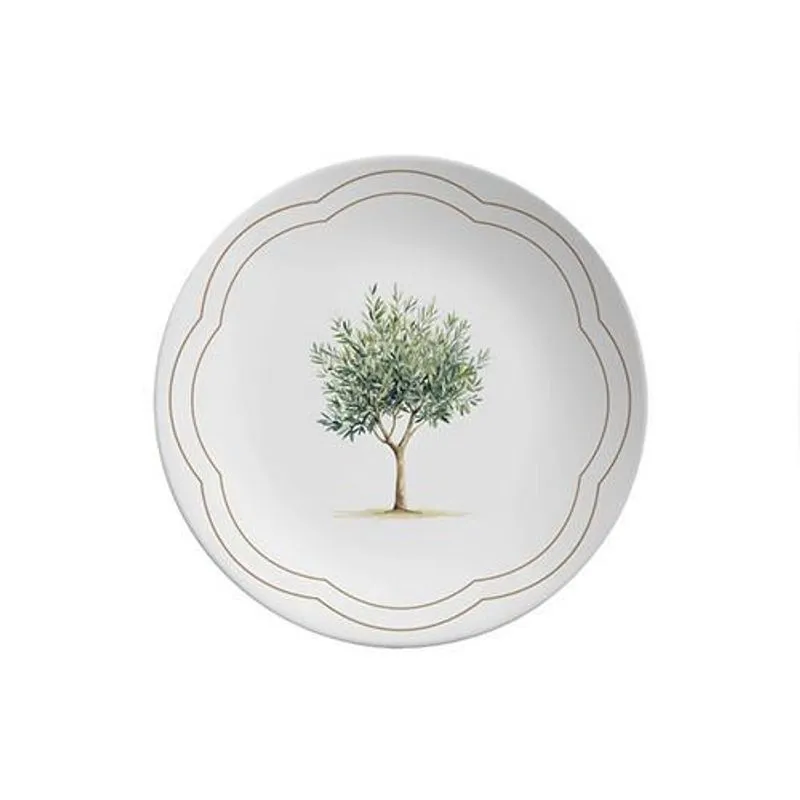 Conjunto Com 6 Pratos De Sobremesa Coup Oliveira 21cm