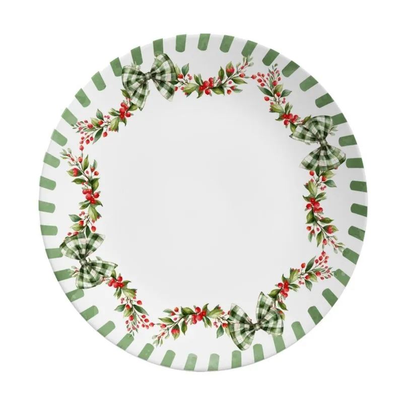 Conjunto de Pratos de Sobremesa 06 Peças Natal Noite Feliz Alleanza