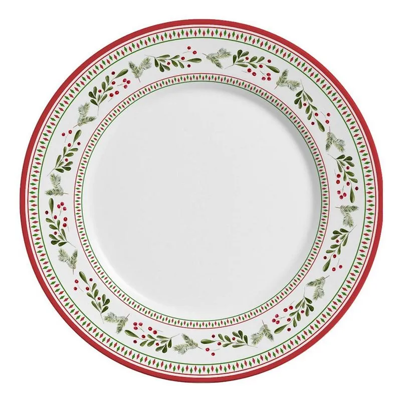 Sousplat Merry Christmas 34 Cm Cerâmica Alleanza
