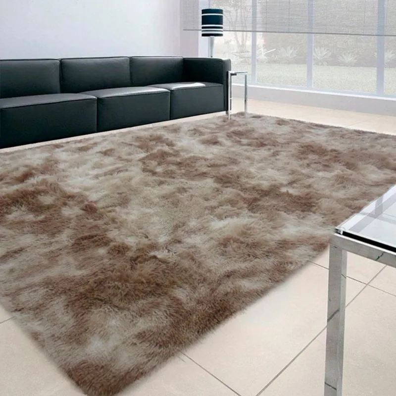 Tapete Apolo Prata textil Retangular 200x250cm Bege