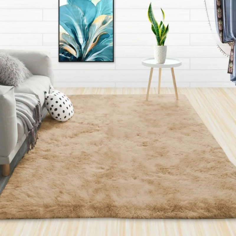 Tapete para Sala e Quarto Felpudo Cronos Casa Dona 200x250 cm Bege