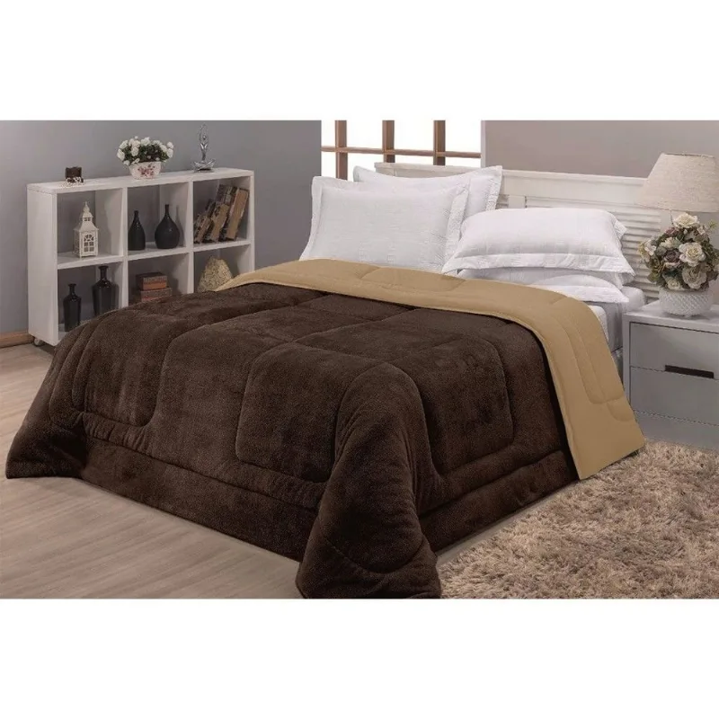 Coberdrom Casa Dona Solteiro Tabaco 160x220cm