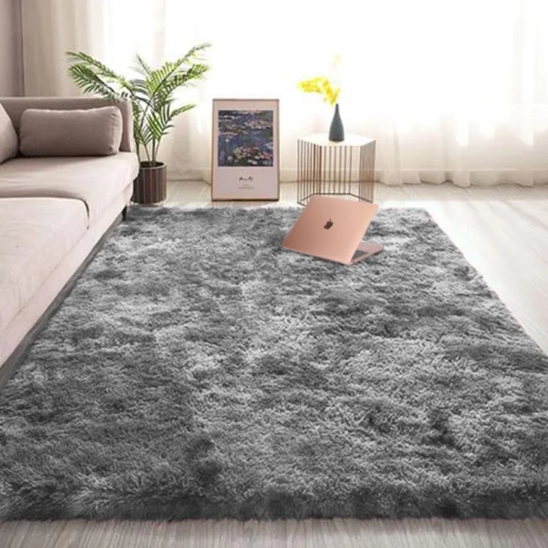 Tapete Para Sala E Quarto Felpudo Cronos Casa Dona 140x200 Cm Cinza