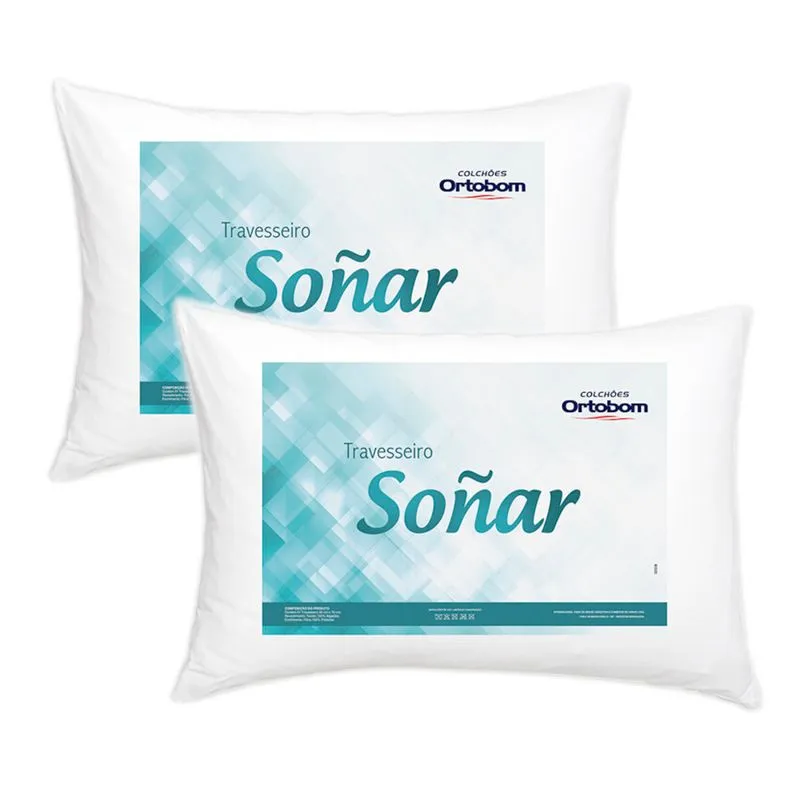 kit 2 Travesseiros Sonar Ortobom