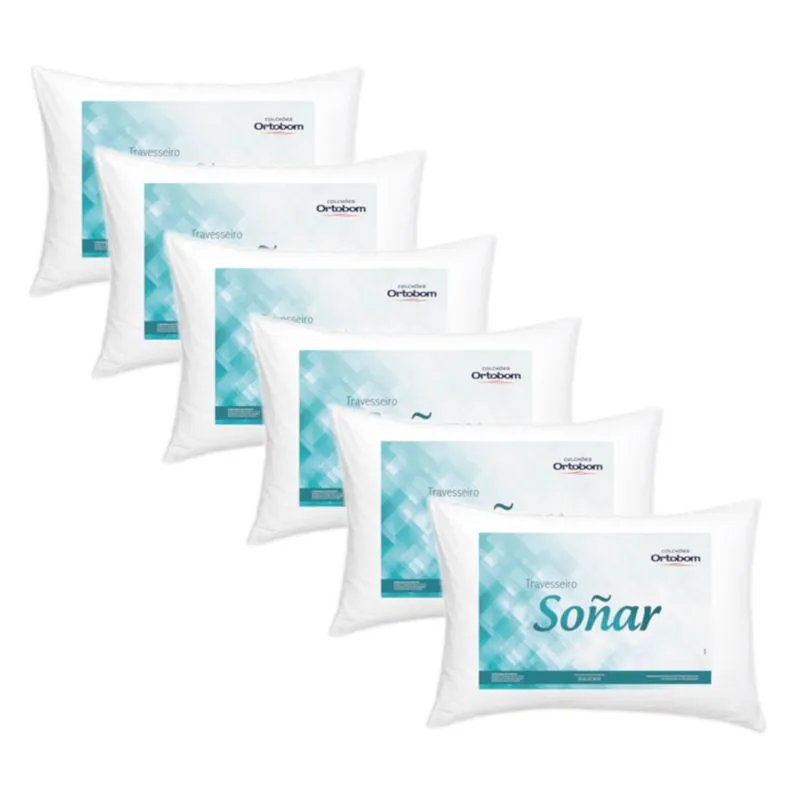 kit 6 Travesseiros Sonar Ortobom