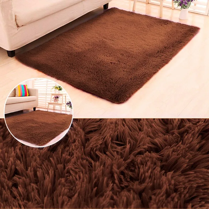 Tapete Felpudo Sala Quarto E Escritório Antiderrapante Fofo Casa Dona 200x250 Marrom