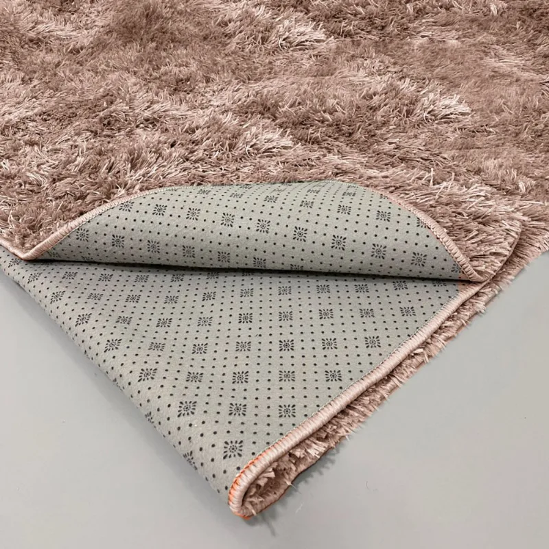 Tapete Felpudo Sala Quarto E Escritório Antiderrapante Fofo Casa Dona 200x250Cm Bege