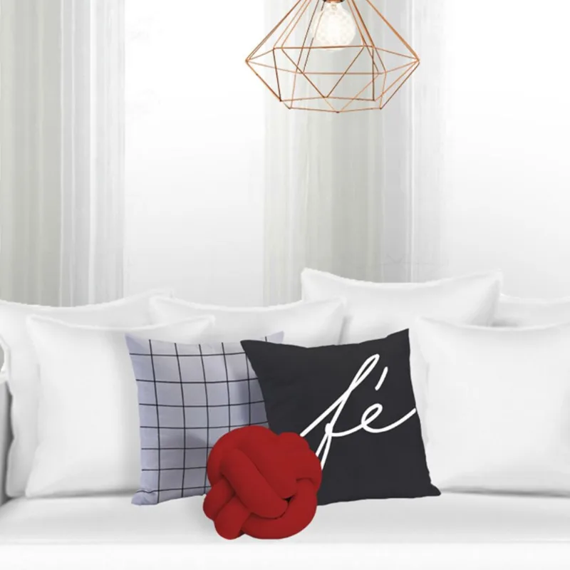 Kit Almofadas Decorativas Fé 3 Peças Vermelho Casa Dona