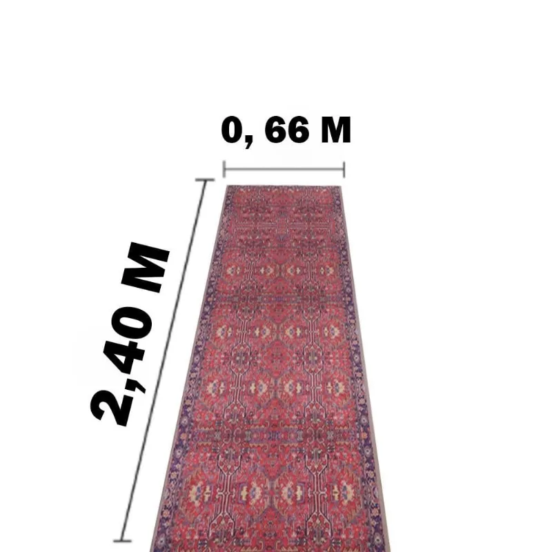 Passadeira Persa Sala Corredor e Cozinha Antiderrapante 0,66x2,40cm Casa Dona
