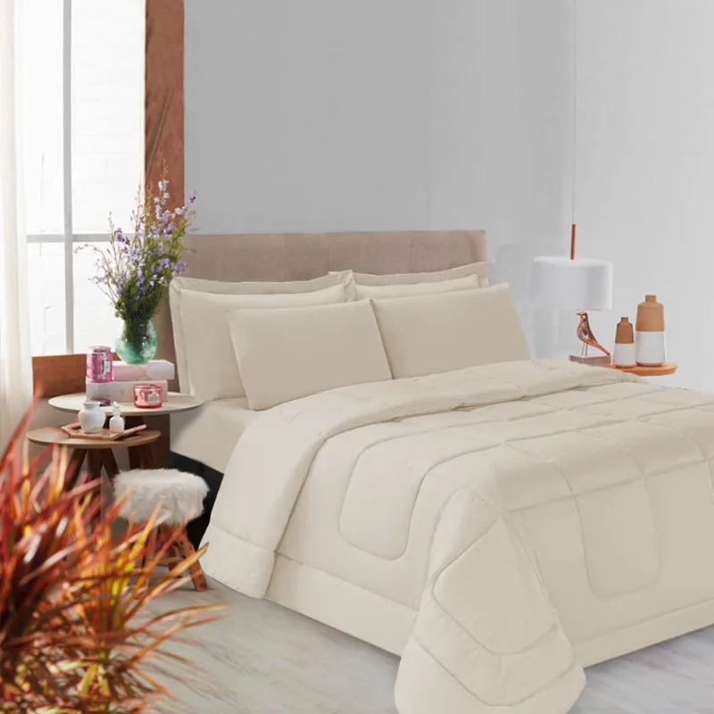 Kit Edredom Soft Casal Queen Toque Suave 3 Peças Casa Dona