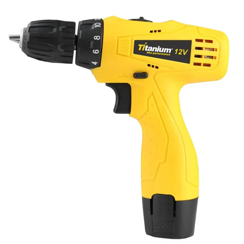 Parafusadeira e Furadeira a Bateria de 1,3 Àmperes e 12 Volts T12 - 5498 - titanium