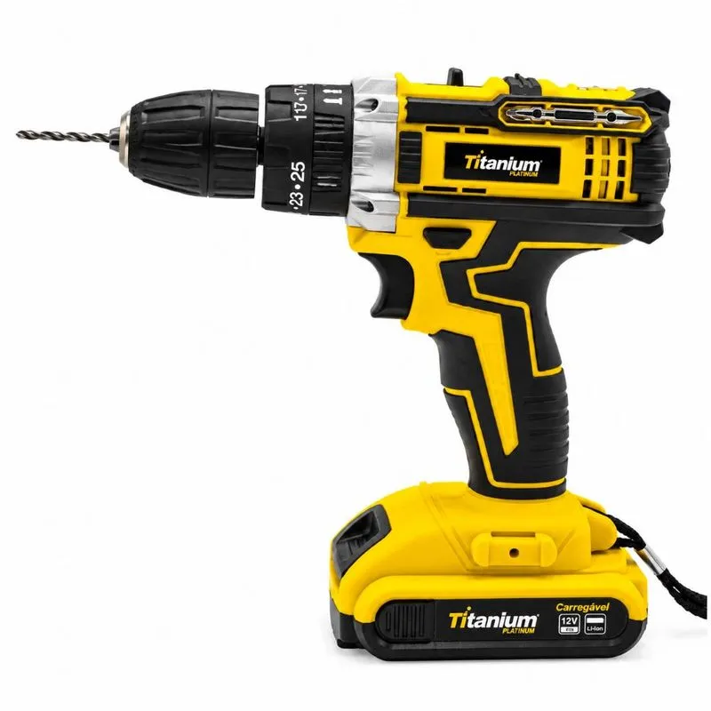Parafusadeira à Bateria com Impacto 21V Carbon 35 Peças 05657 Titanium