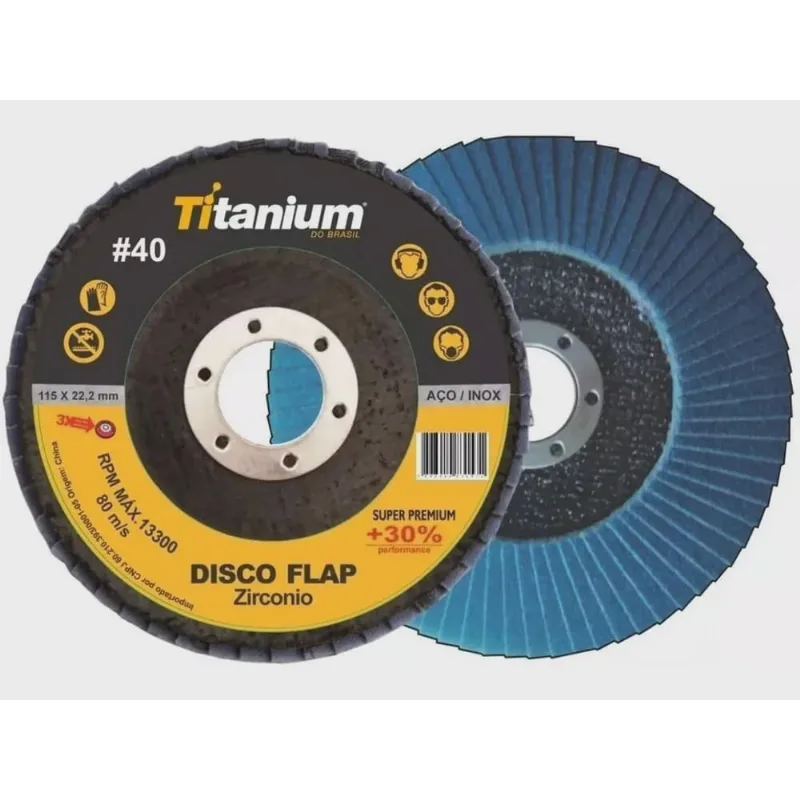 Disco Flap Power Curco Zirconio 4.1/2 gr 040 05792 - Titanium
