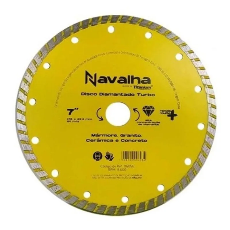 Disco diamantado navalha turbo 7 X 180MM 06056 - titanium