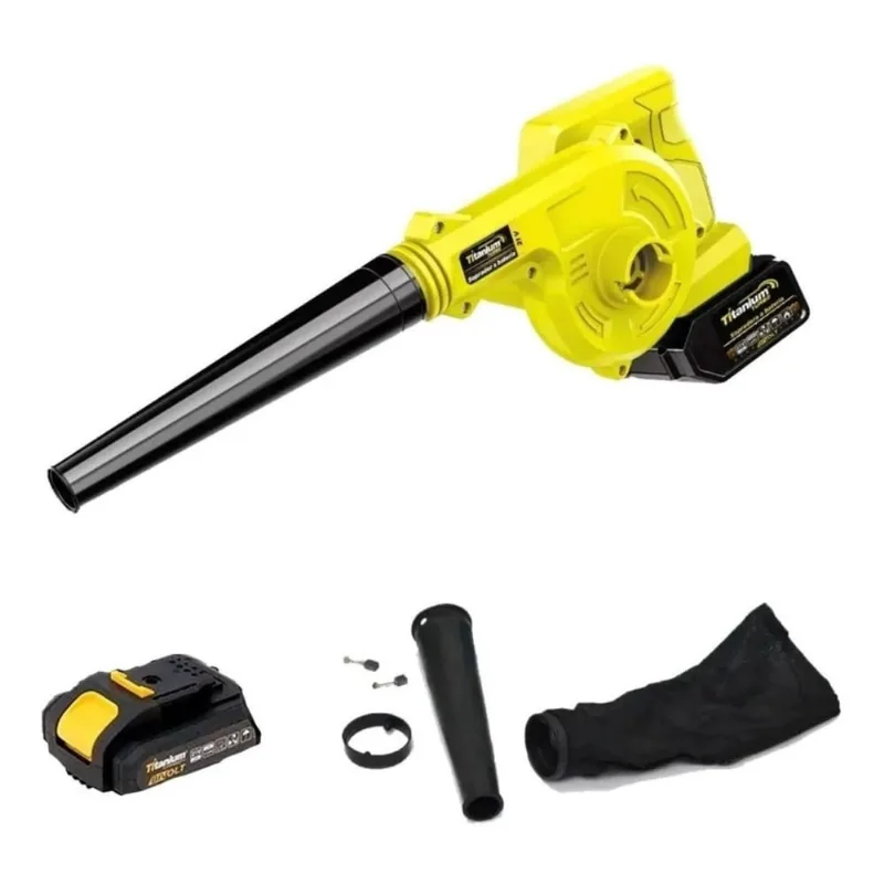 Soprador Aspirador Profissional 21V 15000mah Intercambiável R-06154 - Titanium
