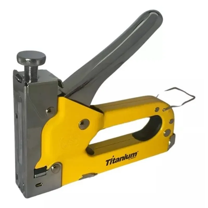 Grampeador Tapeceiro Pinador 3 Em 1 Profissional 4-14mm R-7431 - Titanium