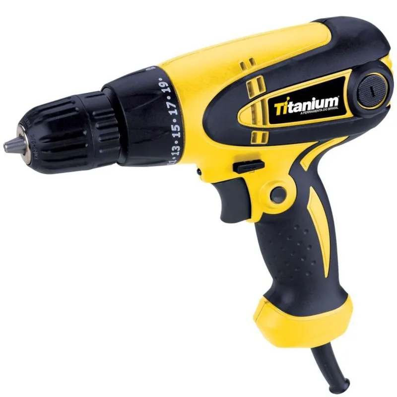 Furadeira Parafusadeira Elétrica 3/8pol 300w - Titanium