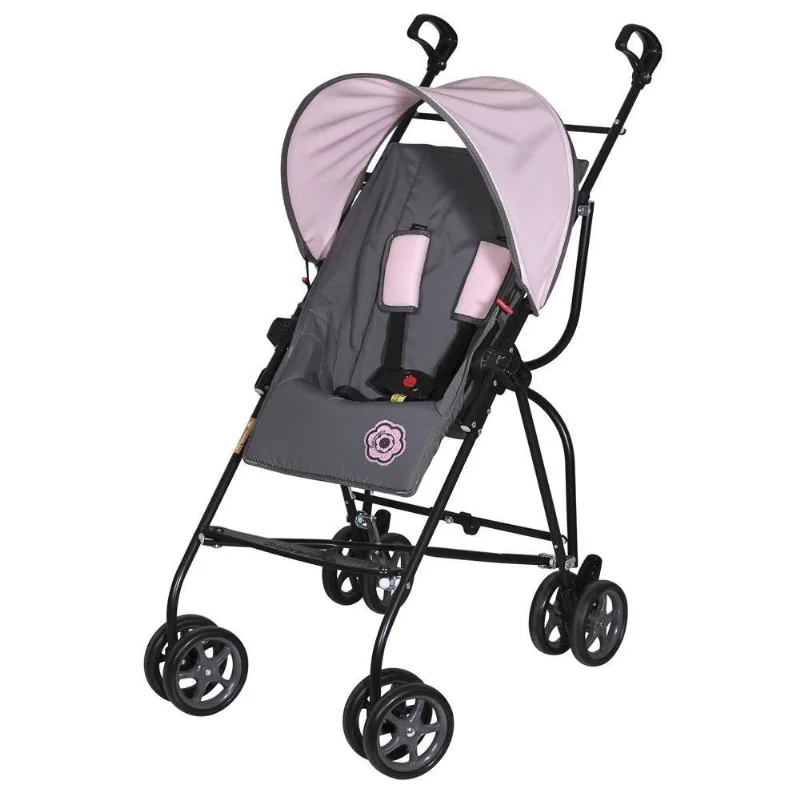 Carrinho Capri Grafite Rosa Galzerano