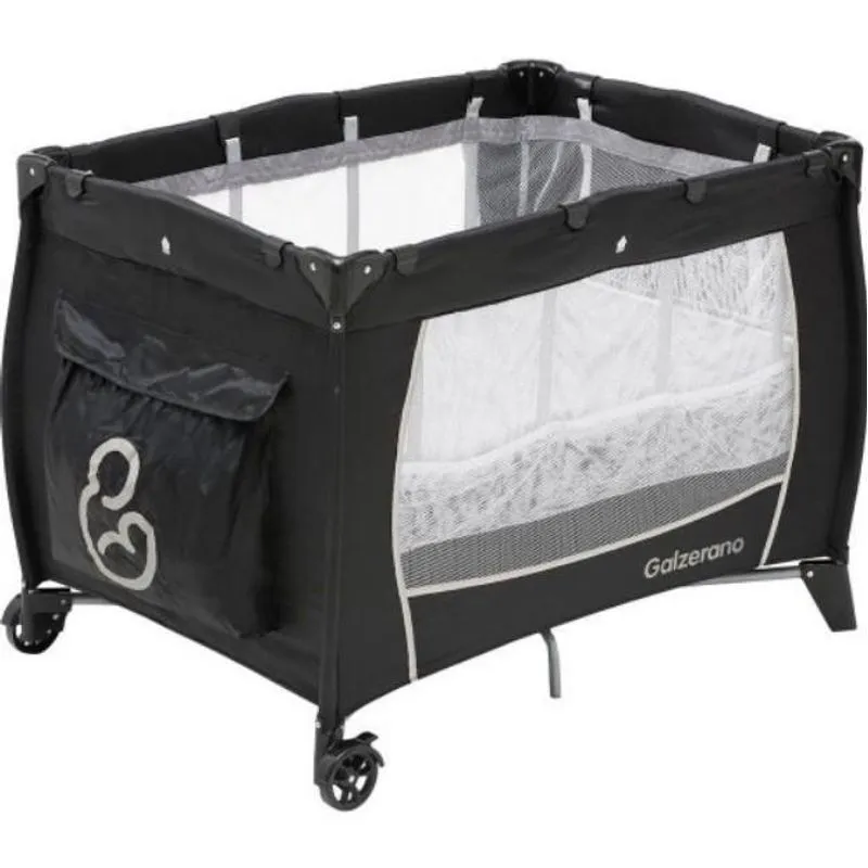 Berço Sonho II Preto Cinza - Galzerano 2075ptc
