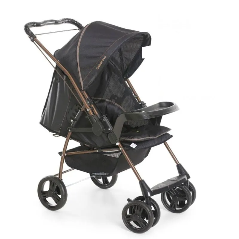 Carrinho+Bebê Conforto Milano Rev Ii Preto Galzerano