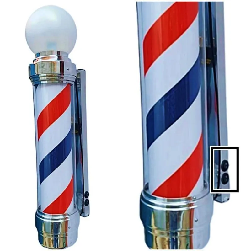 Barber Pole Giratório 70cm - Jr Pole - Luminária