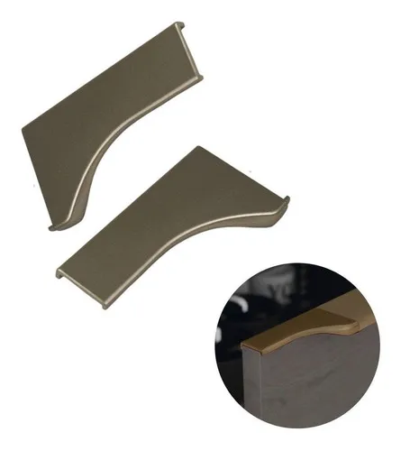 PONTEIRA PARA PUXADOR FACETATO PE-183 S7015MM DIR/ESQ JOGOS - CHAMP. CLARO INOX
