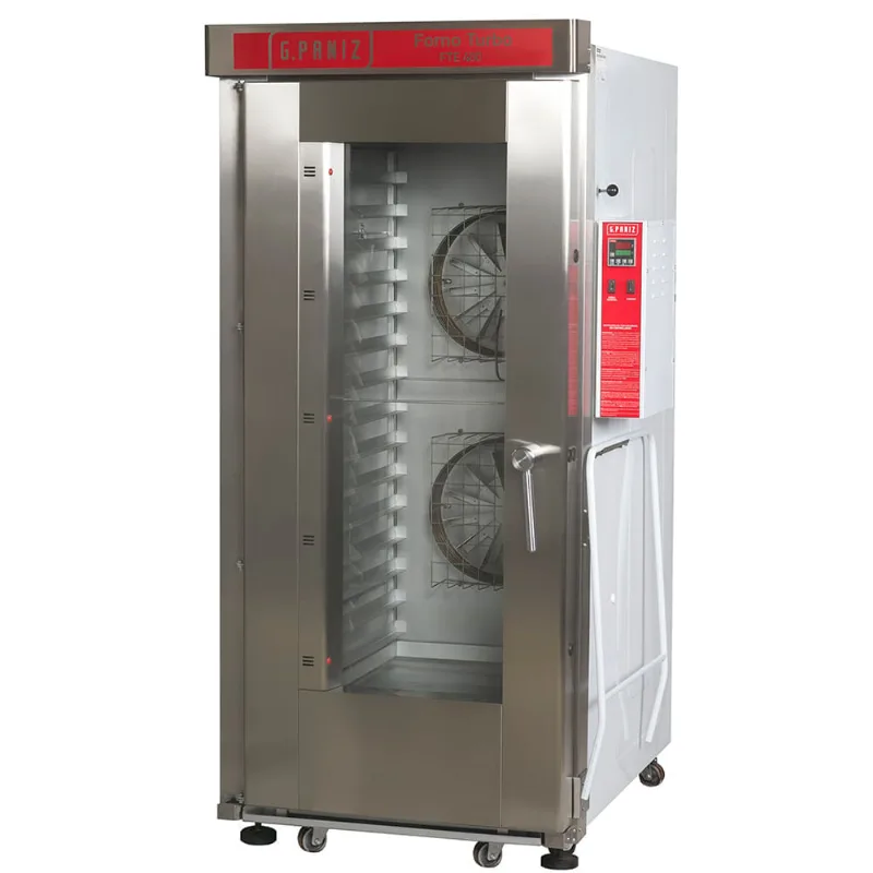 Forno Turbo a Gás 16 Esteiras 58x70 FTG-480 G.Paniz Gas GLP - Botijão - 220V