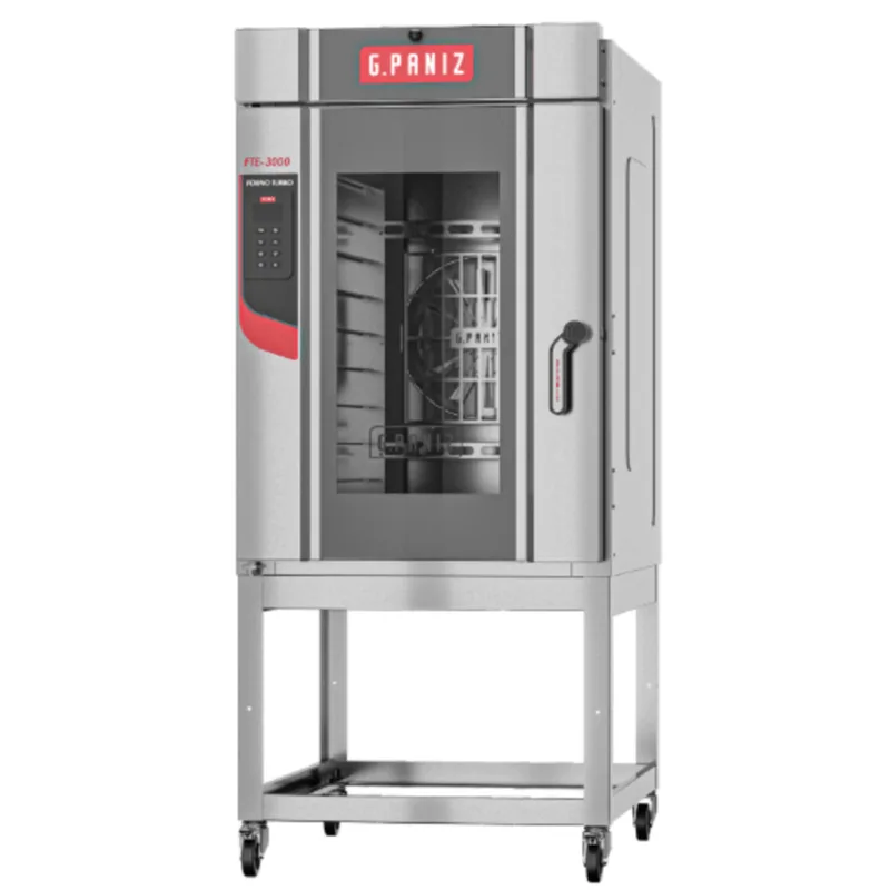 Forno Turbo Elétrico Fte-3000 Total Inox G.paniz - 10 Esteiras Painel Digital Alta Performance C/ Acabamento Premium 220v - Trifásico G.paniz