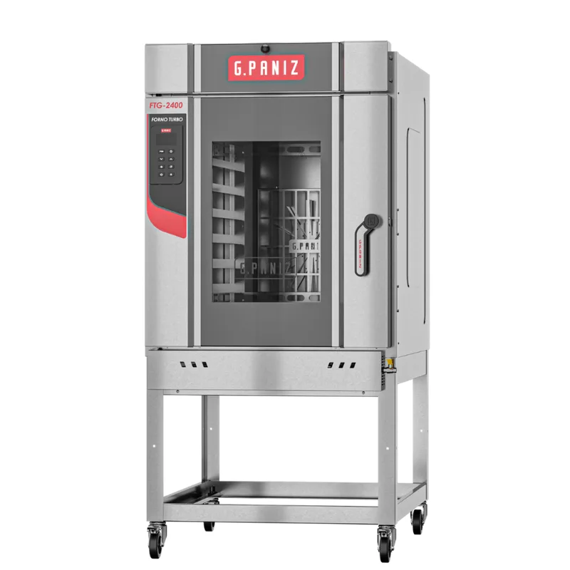 Forno Turbo A Gás 8 Esteiras FTG-2400 G2 Epóxi G.PANIZ - Painel Digital Bivolt G.PANIZ