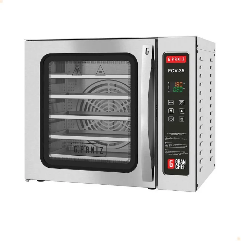 Forno Convector Granchef Gpaniz Fcvf 35 Flan Digital Com Vapor Em Inox 220v