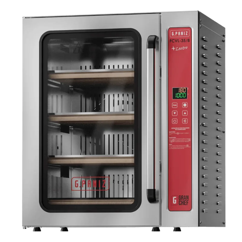 Forno Convector de Lastro Elétrico Gpaniz GranChef 4 Esteiras com Vapor 220V FCVL 35/8
