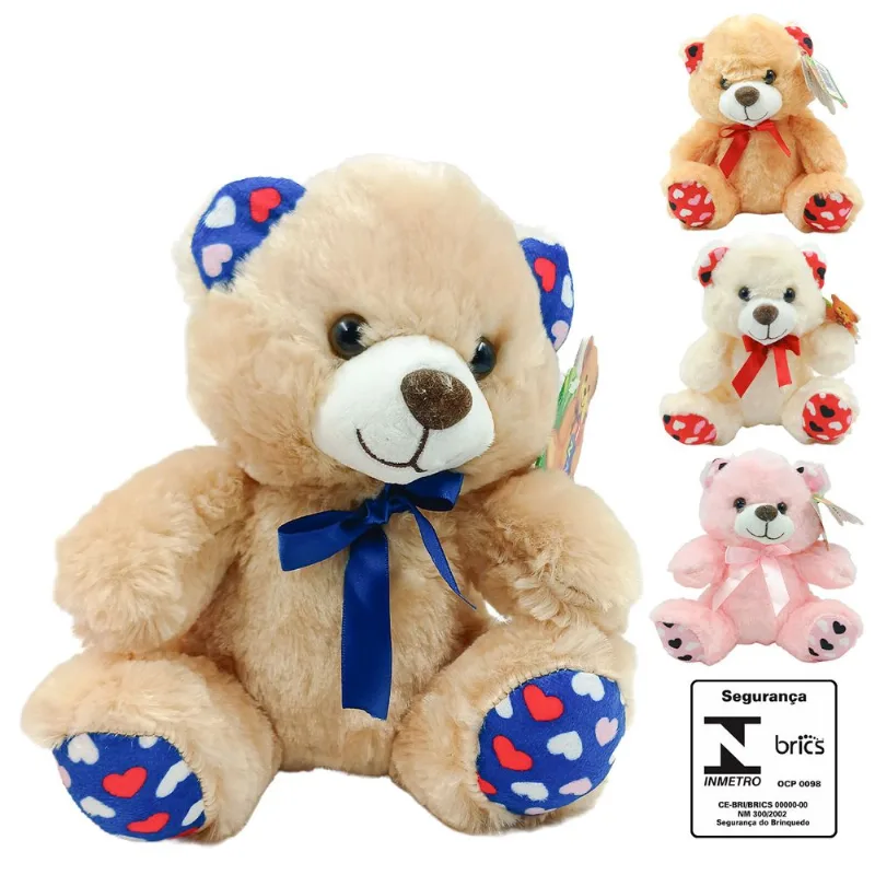 Ursinho 20cm em Pelúcia Fizzy SORTIDOS
