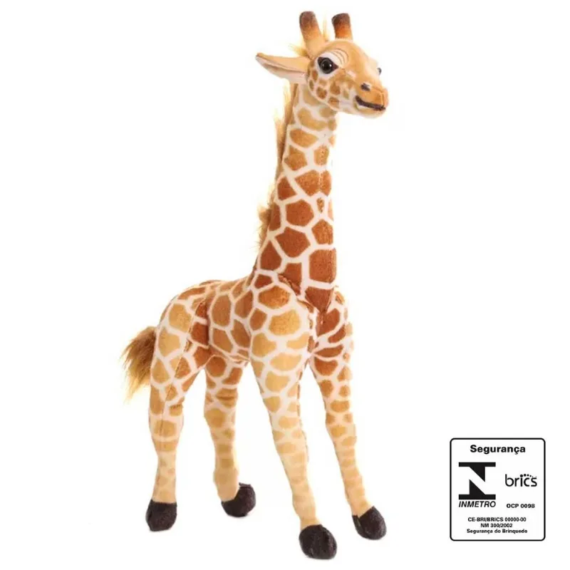 Girafa de Pelúcia 48cm em Poliéster Fizzy