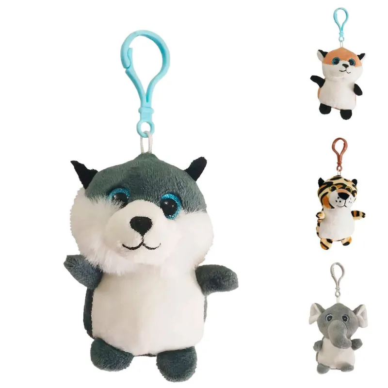Chaveiro Bichinhos de Pelúcia 10cm em Poliéster Fizzy-Sortido