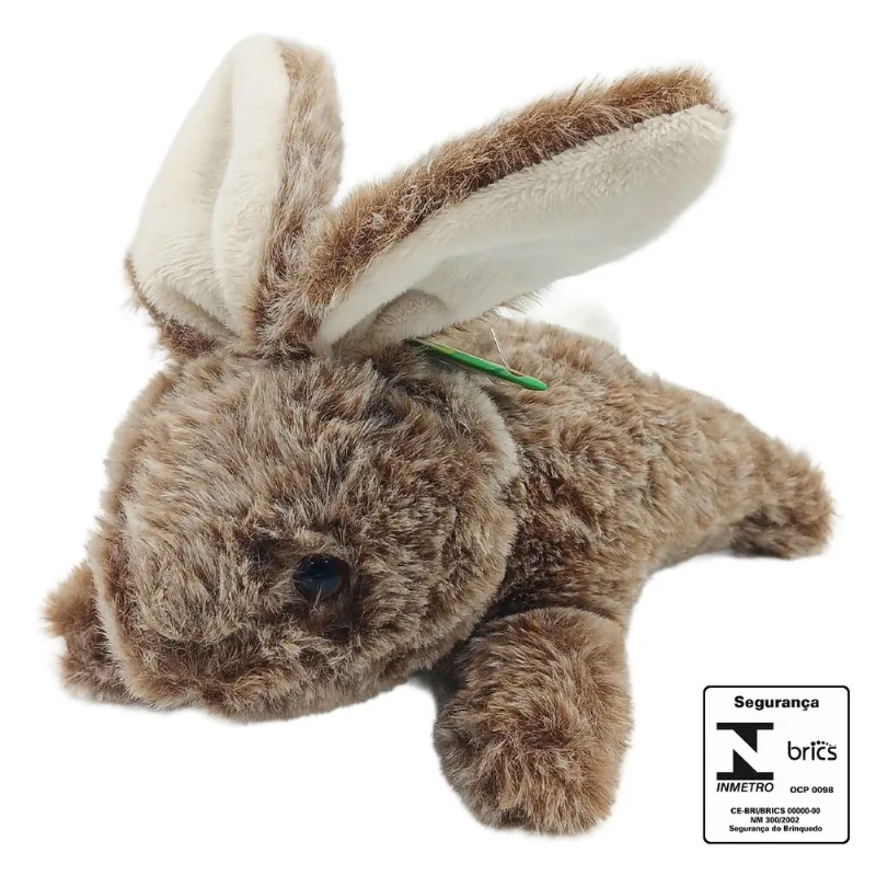 Coelho de Páscoa 20cm em Pelúcia Fizzy-Marron