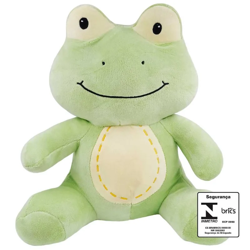 Sapo de Pelúcia 23cm em Poliéster Fizzy